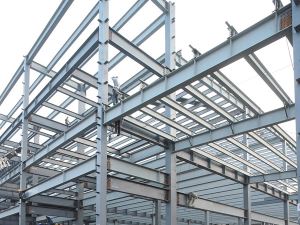 Structure de la gare en acier